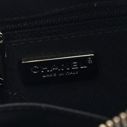Chanel Sequin Calfskin Small Gabrielle Hobo Black White