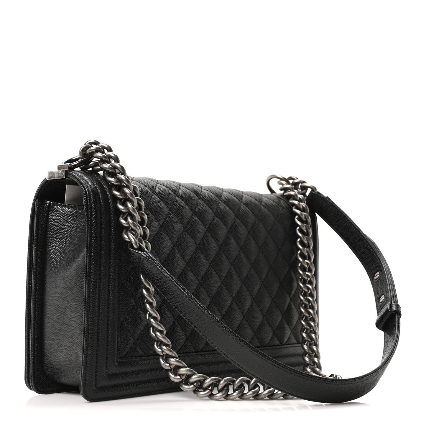 Chanel Caviar Quilted New Medium Boy Flap Black