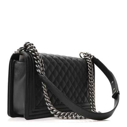 Chanel Caviar Quilted New Medium Boy Flap Black