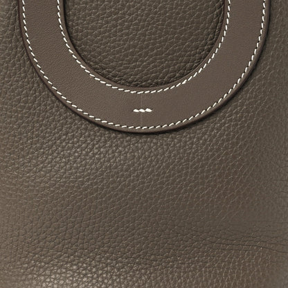 Hermes Taurillon Clemence Swift In-The-Loop 18 Bag Etoupe