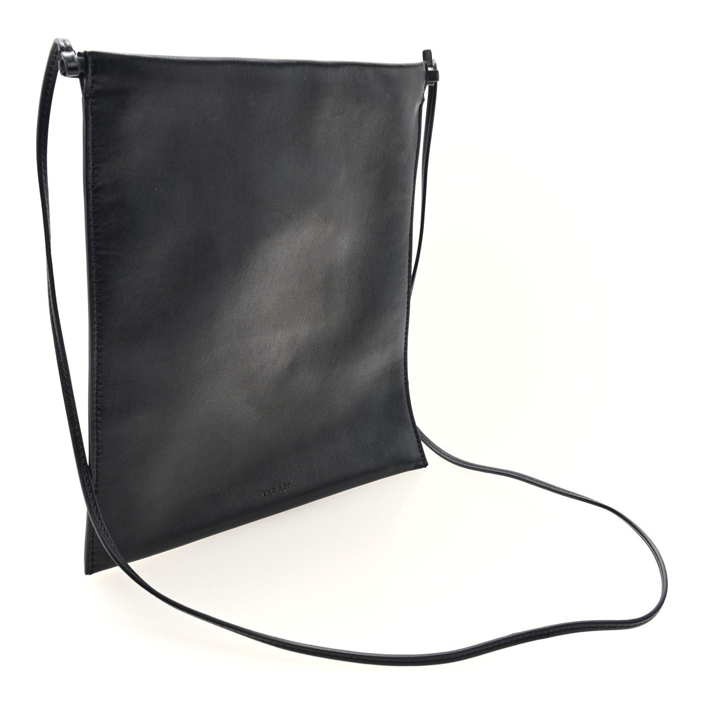 The Row Vegetable Calfskin Medicine Pouch Black