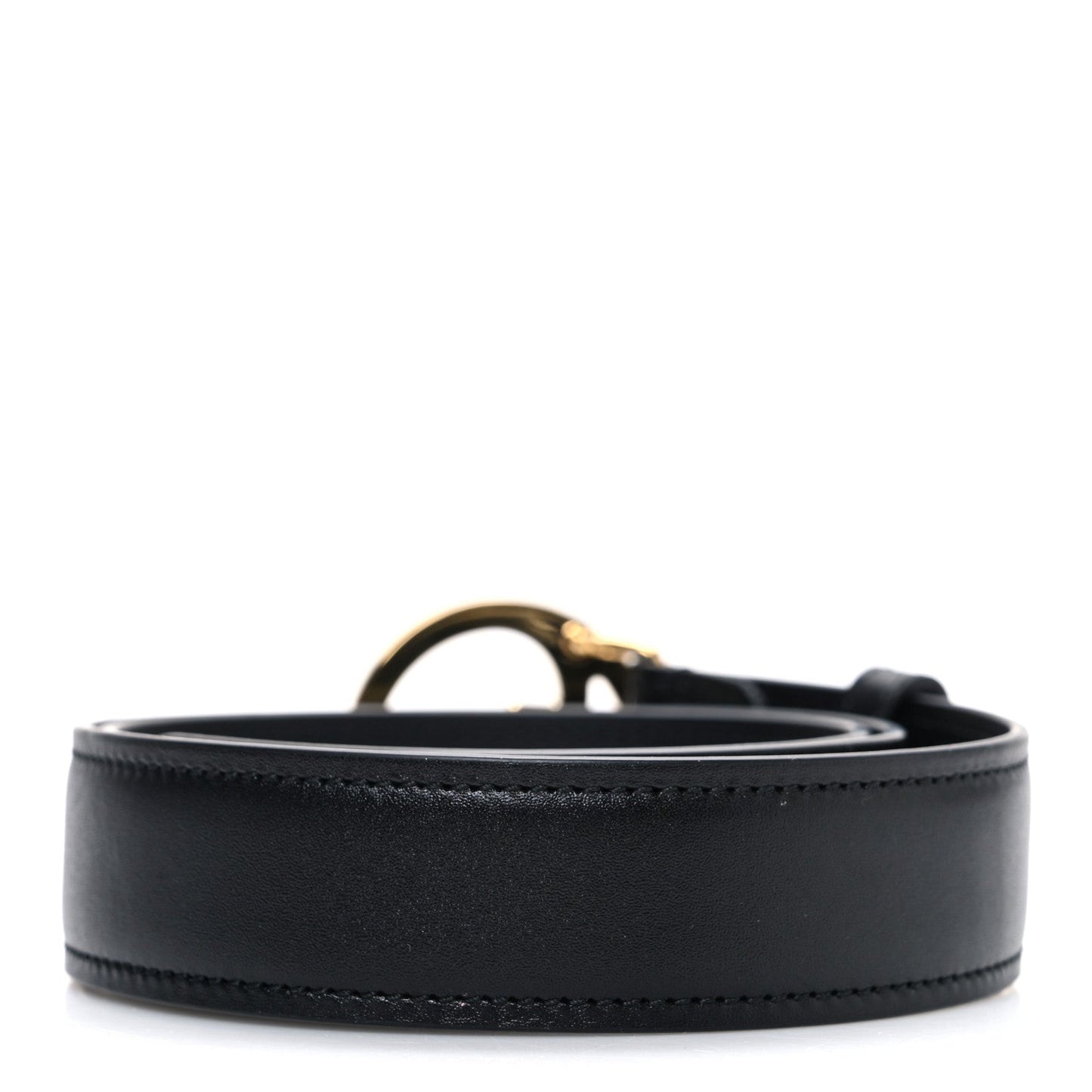 Gucci Ciny Lux Calfskin Blondie 30mm Belt 75 30 Black