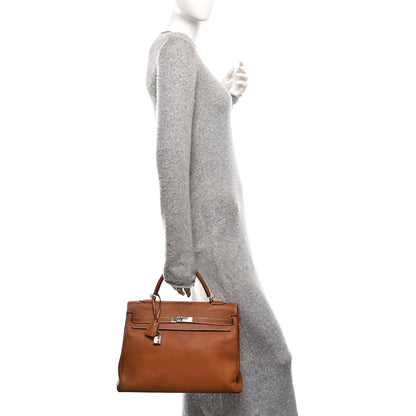 Hermes Taurillon Clemence Kelly Retourne 35 Gold