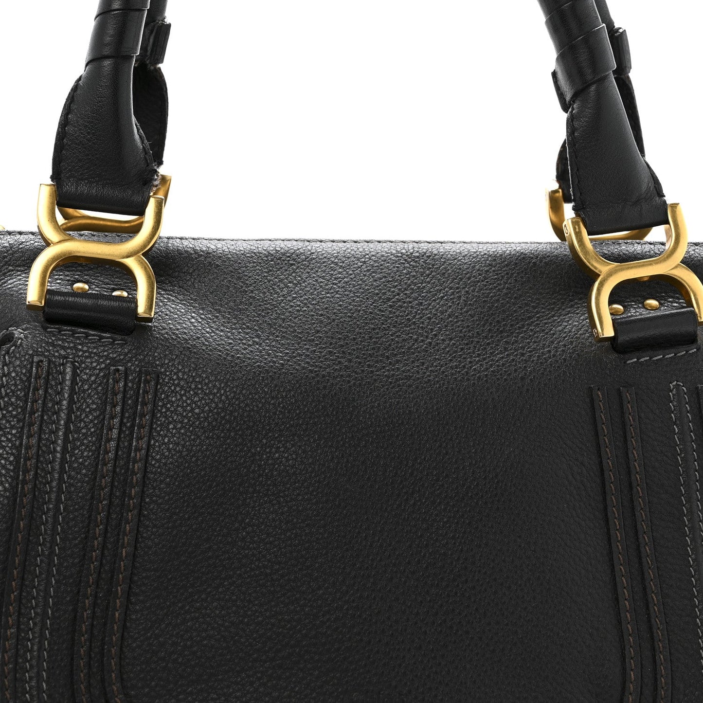 Chloe Calfskin Medium Marcie Satchel Black