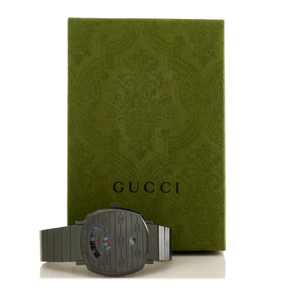 Gucci PVD Stainless Steel 38mm Grip Quartz Watch Black