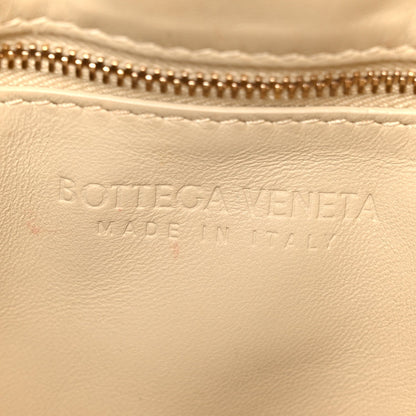 Bottega Veneta Lambskin Maxi Intreccio Padded Chain Cassette Crossbody Bag Porridge