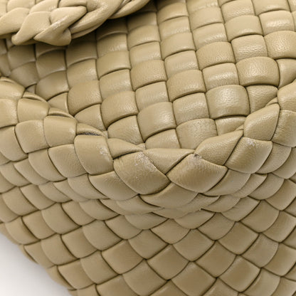 Bottega Veneta Nappa Intrecciato Small Cobble Shoulder Bag Camel
