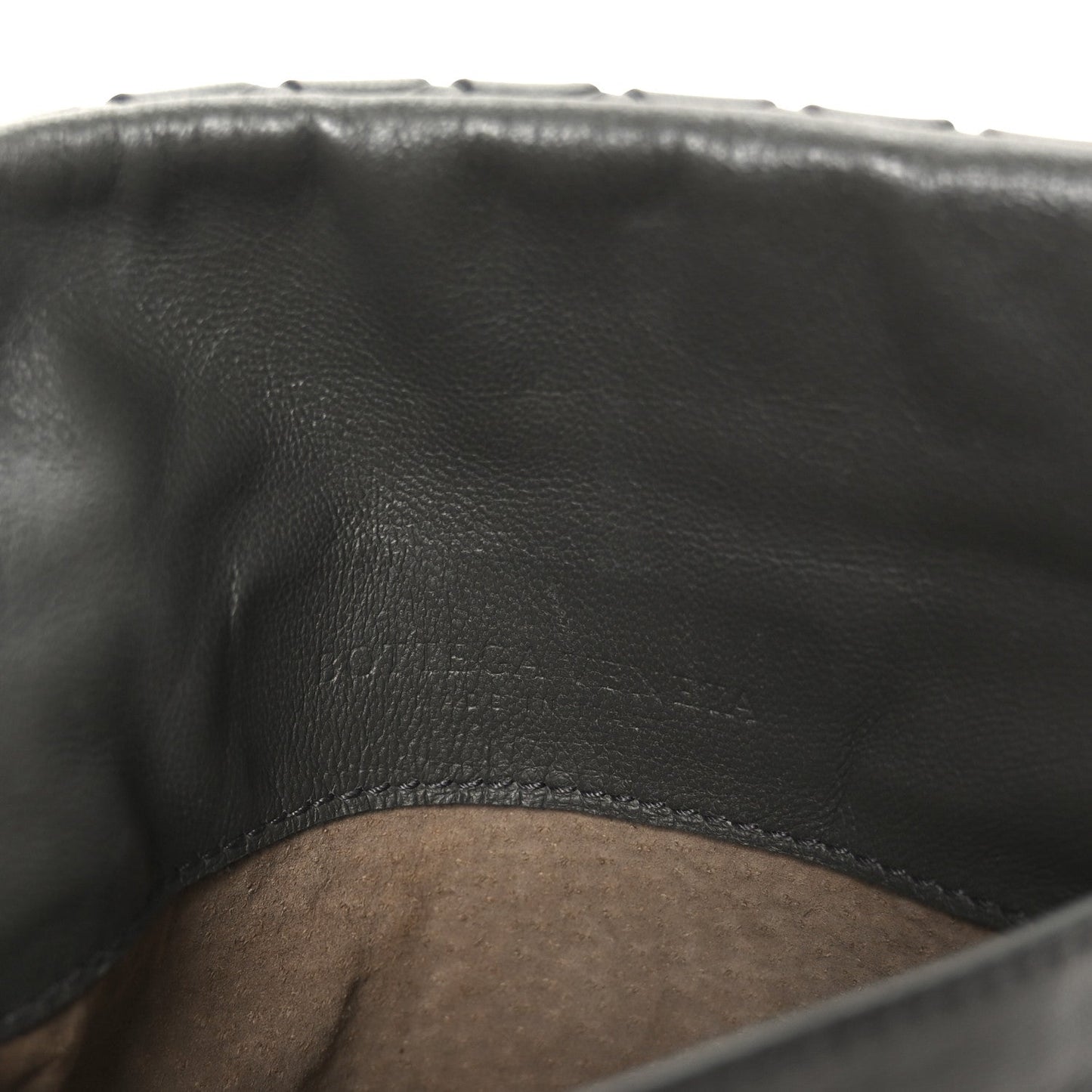 Bottega Veneta Nappa Intrecciato Small Chain Crossbody Light Grey