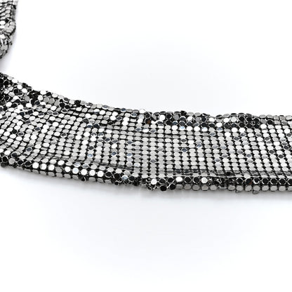 Chanel Lambskin Quilted Chain Mail Shoulder Bag Black