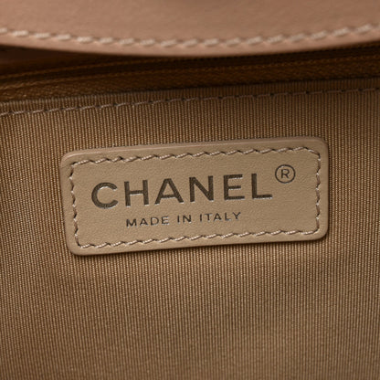 Chanel Calfskin Quilted Large Shopping Tote Light Pink