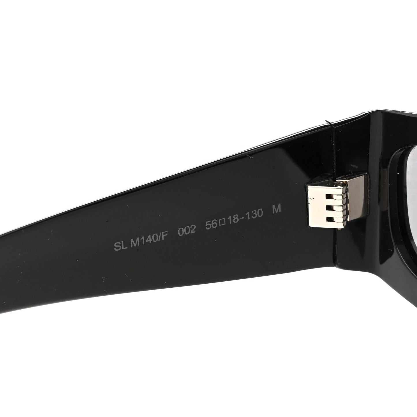 Saint Laurent Acetate Rectangle SL M140/F Sunglasses Black