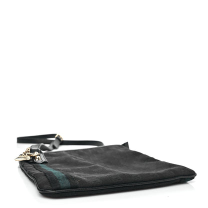 Gucci Monogram Web Jolicoeur Charms Messenger Bag Black