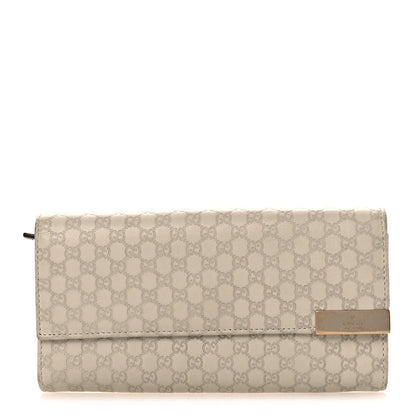 Gucci Soft Microguccissima Dice Chain Wallet Beige