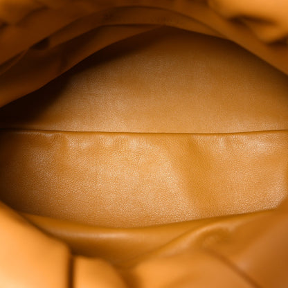 Bottega Veneta Calfskin The Pouch Chain Cammello