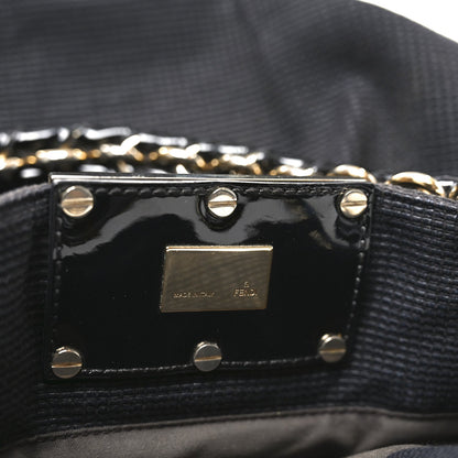 Fendi Canvas Mia Tote Black