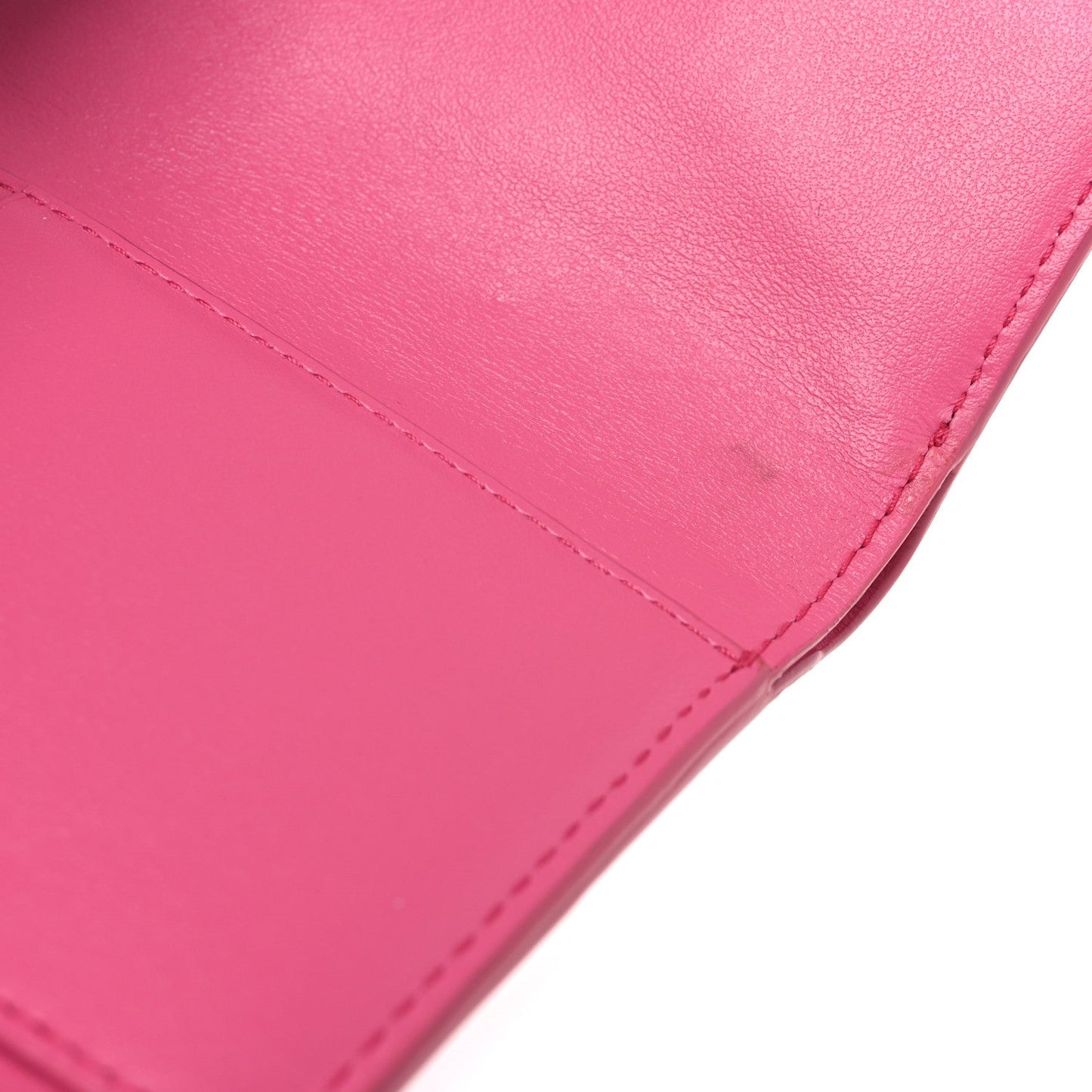 Bottega Veneta Nappa Calfskin Maxi Intrecciato Cassette Tri-Fold Wallet Cranberry