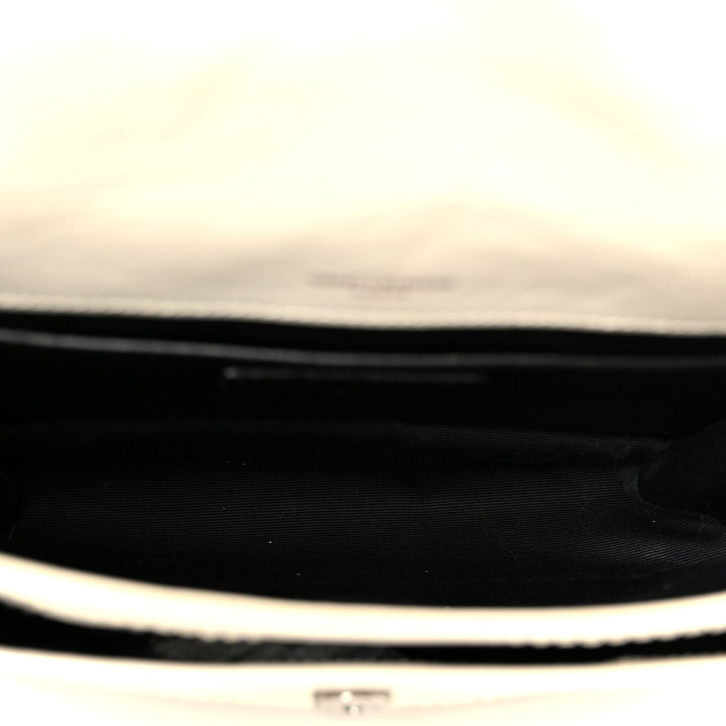 Saint Laurent Crinkled Calfskin Matelasse Monogram Baby Niki Chain Satchel Crema Soft