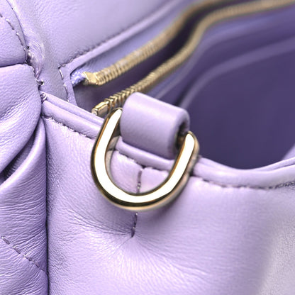 Loewe Lambskin Pleated Goya Puffer Bag Light Mauve
