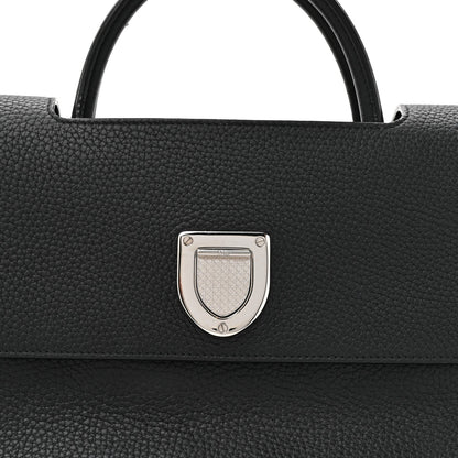 Christian Dior Grained Calfskin Large Diorever Flap Black