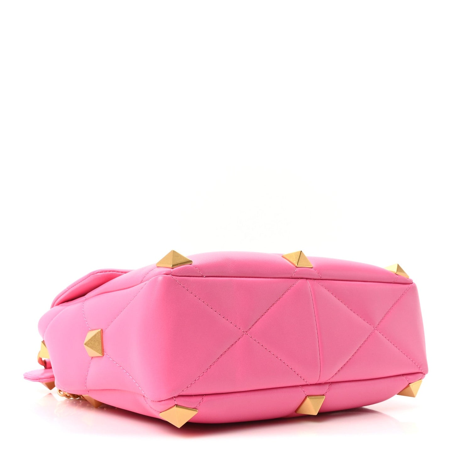 Valentino Garavani Nappa Large Roman Stud Shoulder Bag Feminine Pink