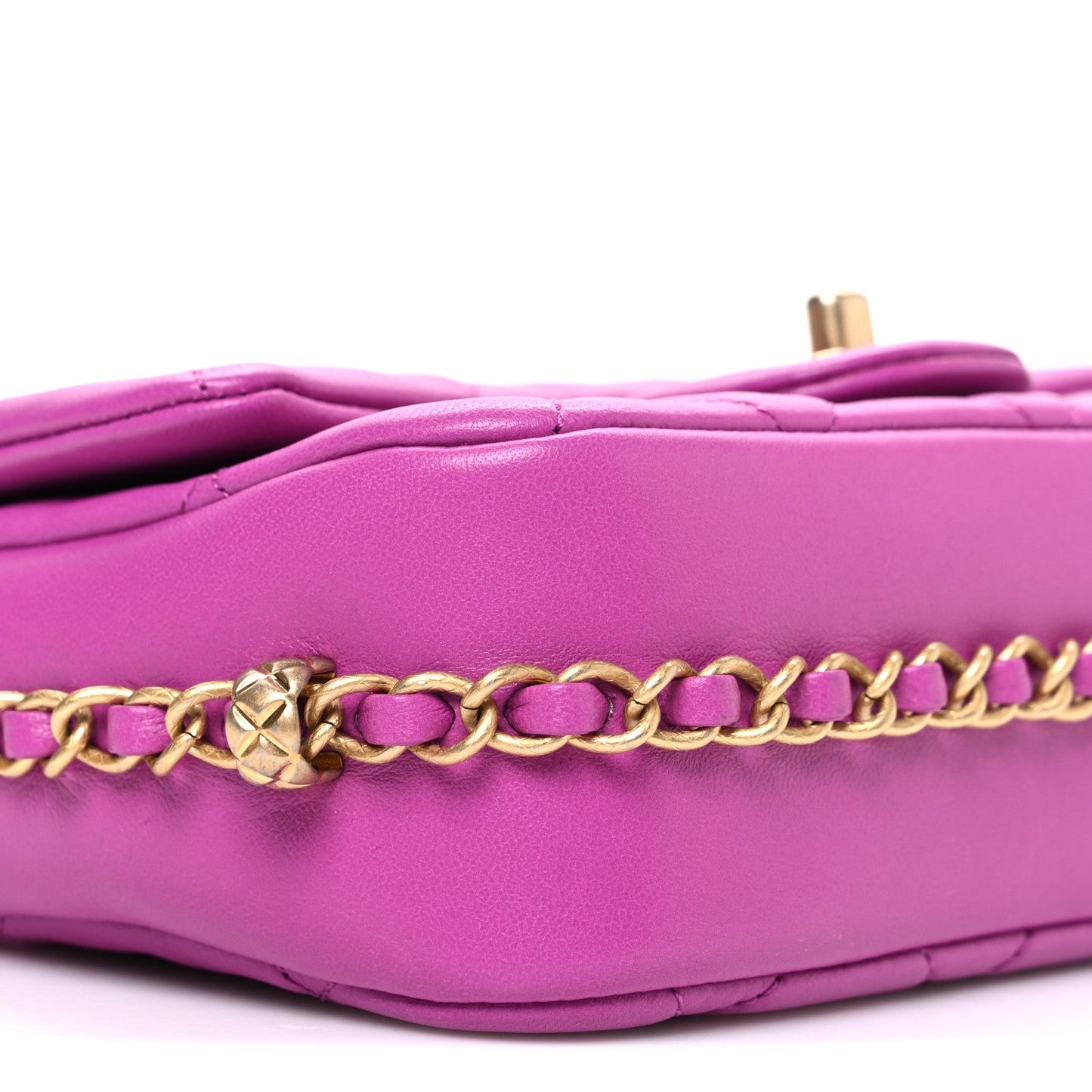 Chanel Lambskin Quilted CC Small Dynasty Flap Purple