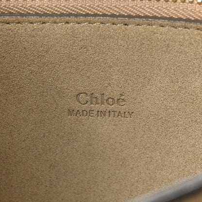 Chloe Suede Calfskin Medium Faye Shoulder Bag Caramel