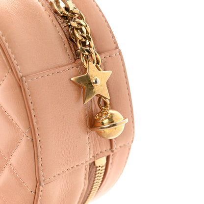 Chanel Glazed Calfskin Round As Earth Evening Bag Beige