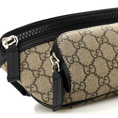 Gucci GG Supreme Monogram Belt Bag Black