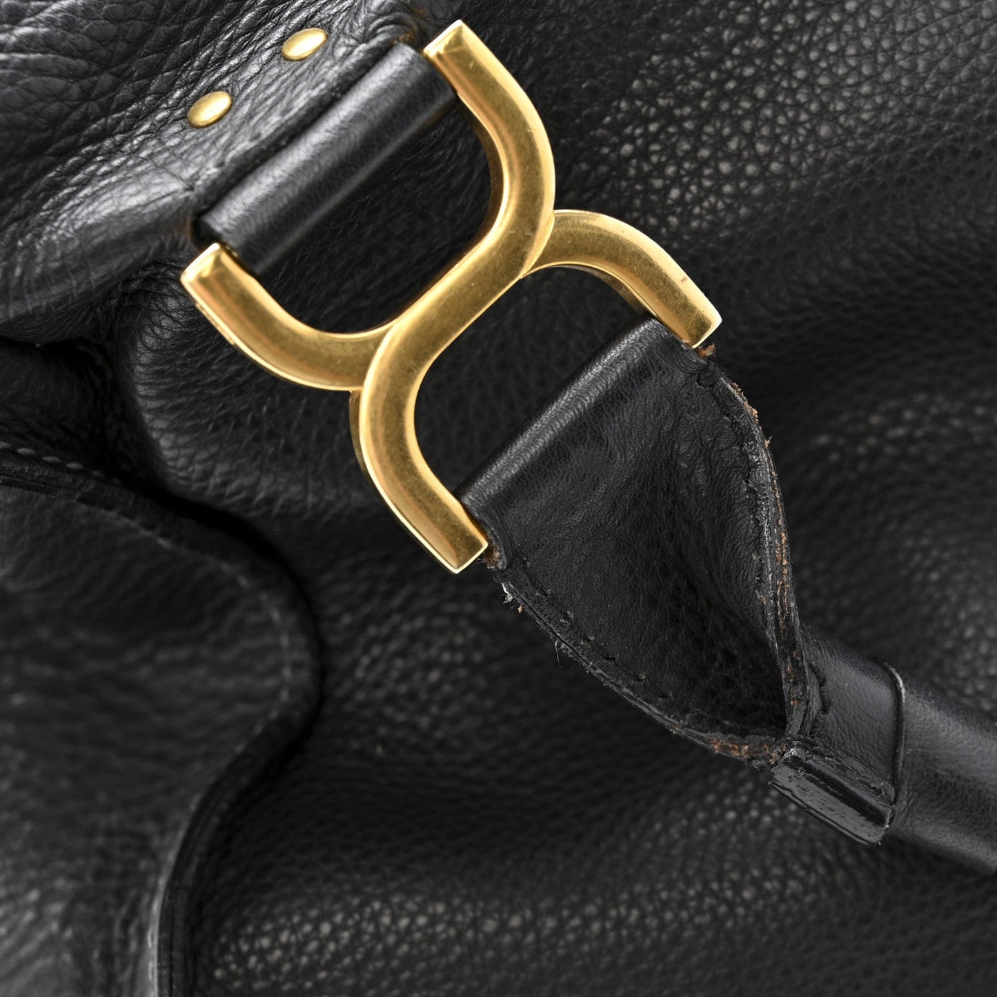 Chloe Calfskin Medium Marcie Satchel Black