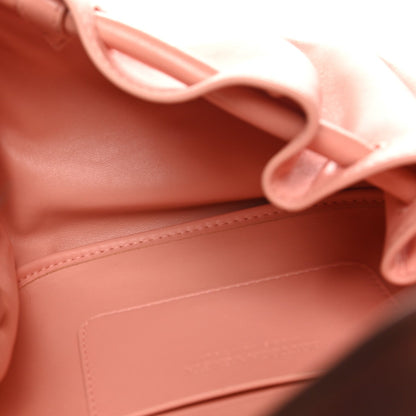 Bottega Veneta Lambskin Small Beak Triangle Flap Shoulder Bag Peachy Silver