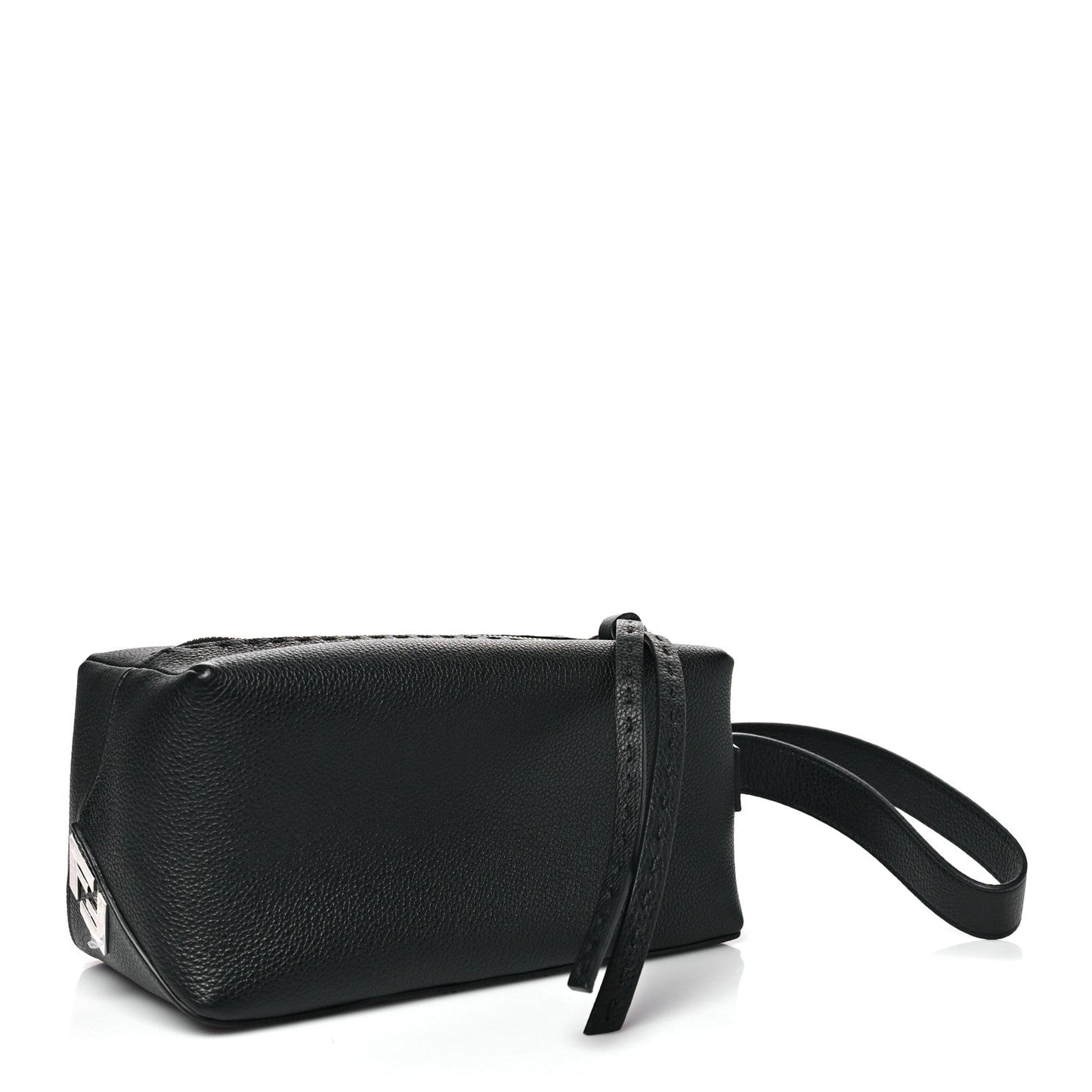 Fendi Cuoio Romano Selleria Toiletry Case Black