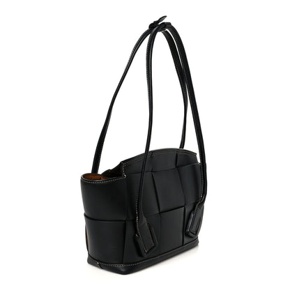 Bottega Veneta French Calfskin Maxi Intrecciato Arco 33 Black