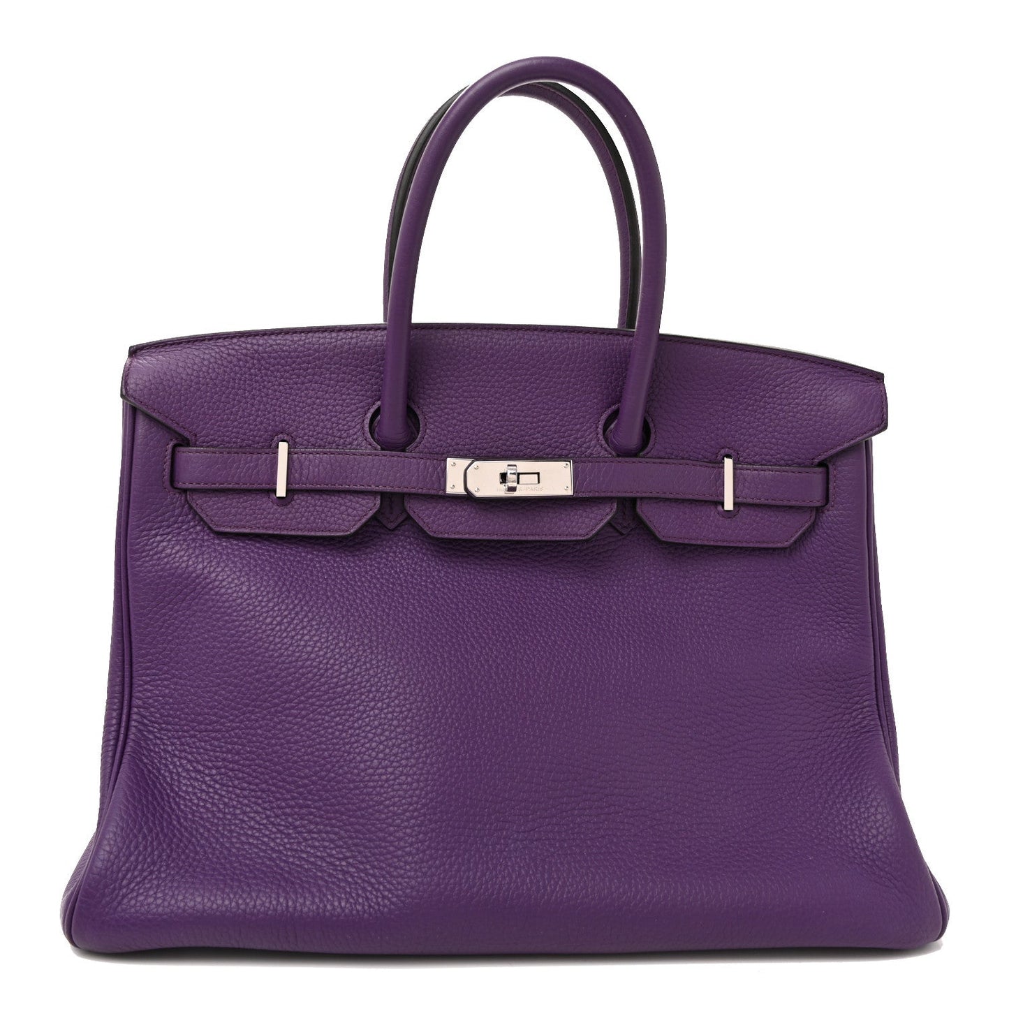 Hermes Taurillon Clemence Birkin 35 Ultraviolet