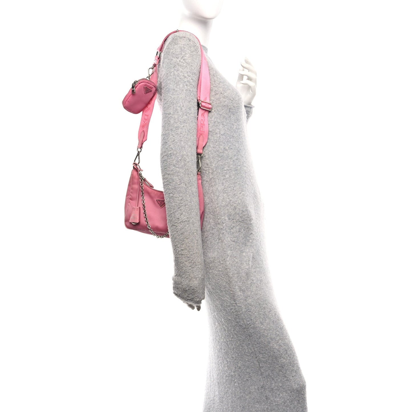 Prada Nylon Re-Edition 2005 Shoulder Bag Begonia