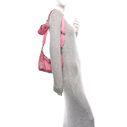 Prada Nylon Re-Edition 2005 Shoulder Bag Begonia