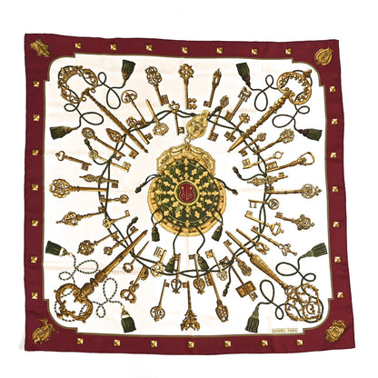 Hermes Silk Keys Les Cles Scarf 90