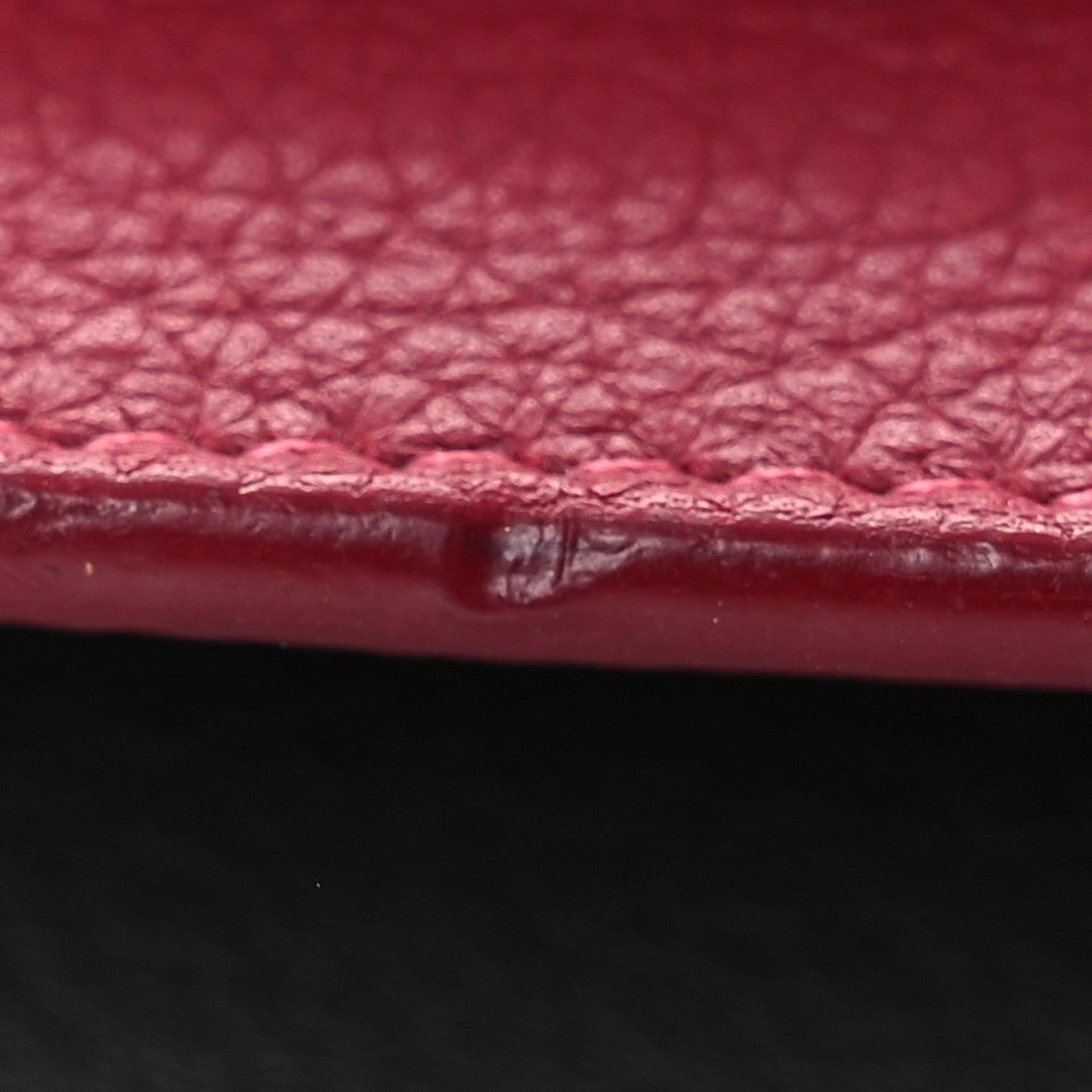 Louis Vuitton Calfskin My Lockme Chain Pochette Lie De Vin Etain Creme