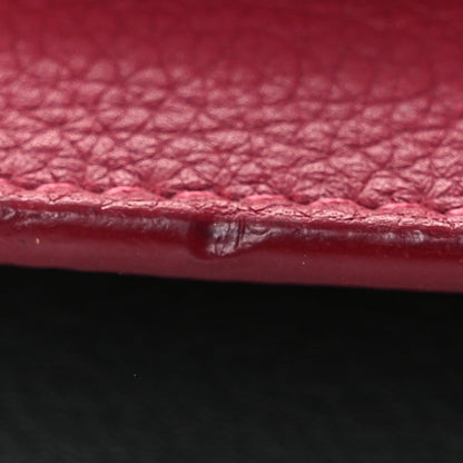 Louis Vuitton Calfskin My Lockme Chain Pochette Lie De Vin Etain Creme