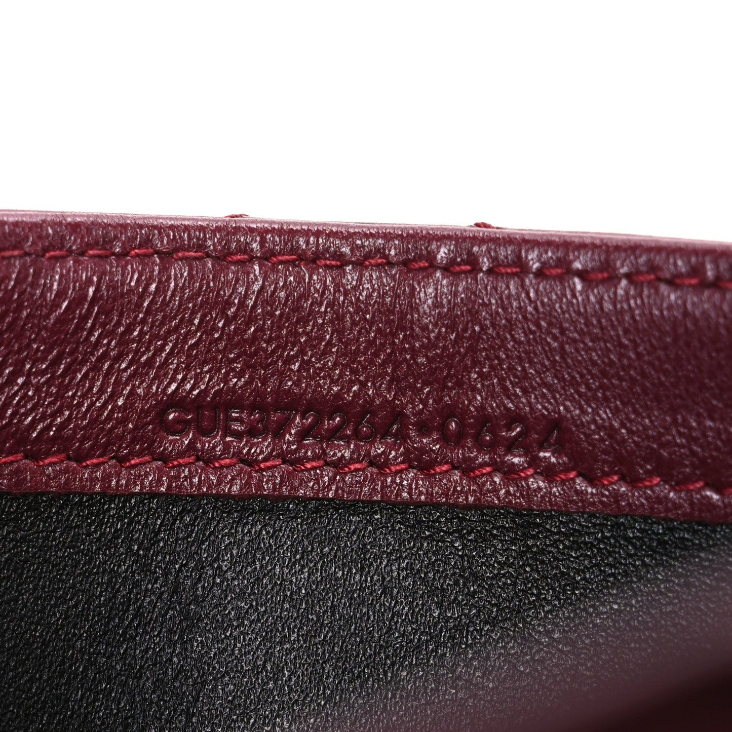 Saint Laurent Calfskin Matelasse Chevron Monogram Flap Wallet Dark Bordeaux