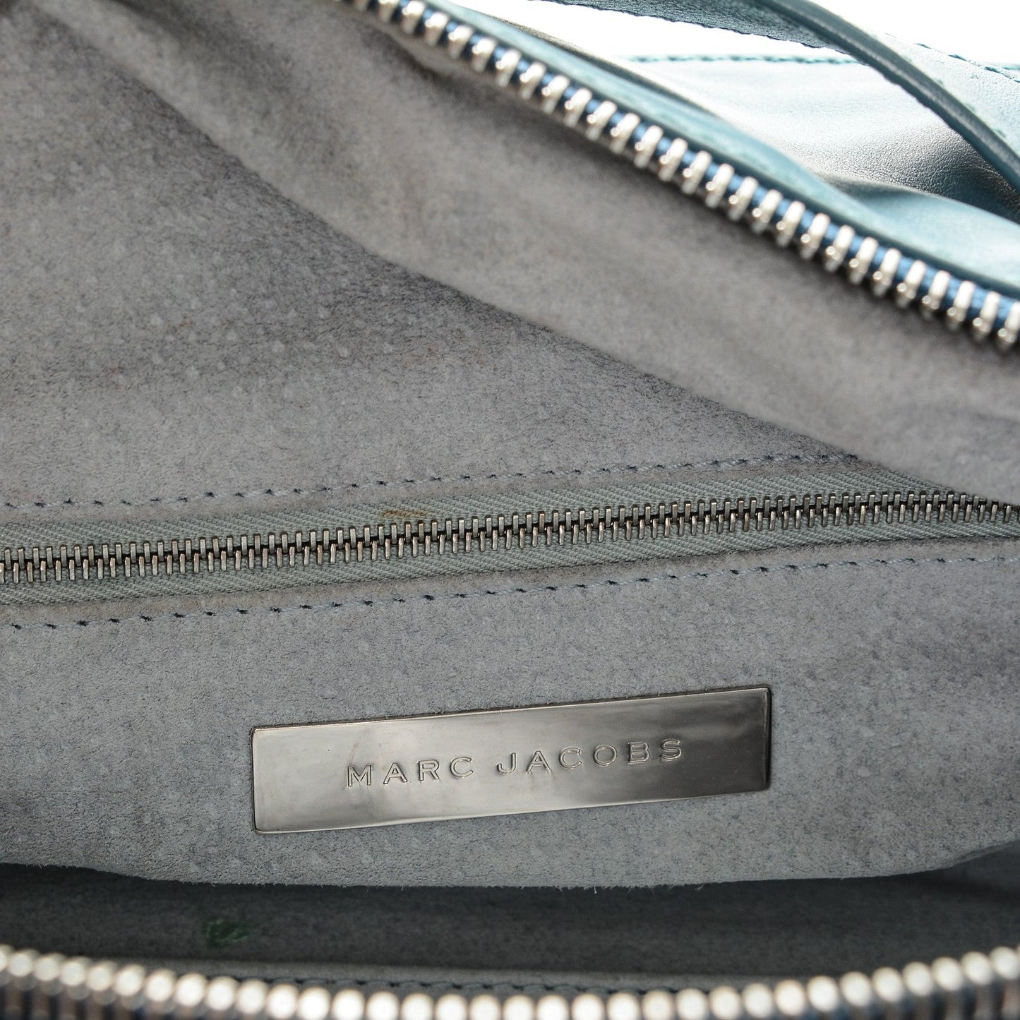 Marc Jacobs Smooth Calfskin Bowler Bag Turqouise