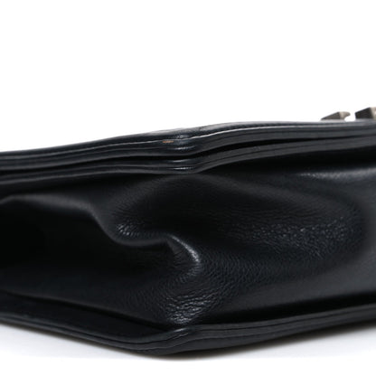 Chanel Lambskin Quilted Medium Boy Flap Black