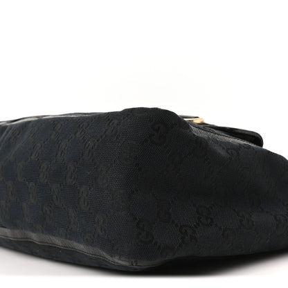 Gucci Monogram Abbey D Ring Tote Black