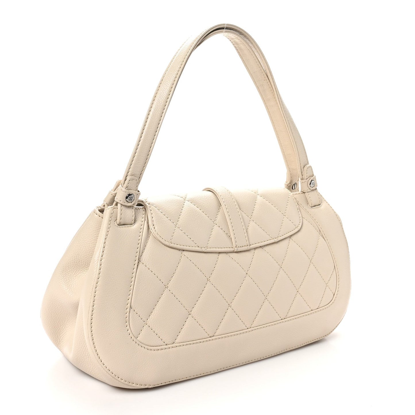 Chanel Caviar Quilted Mademoiselle Flap Bag Light Beige