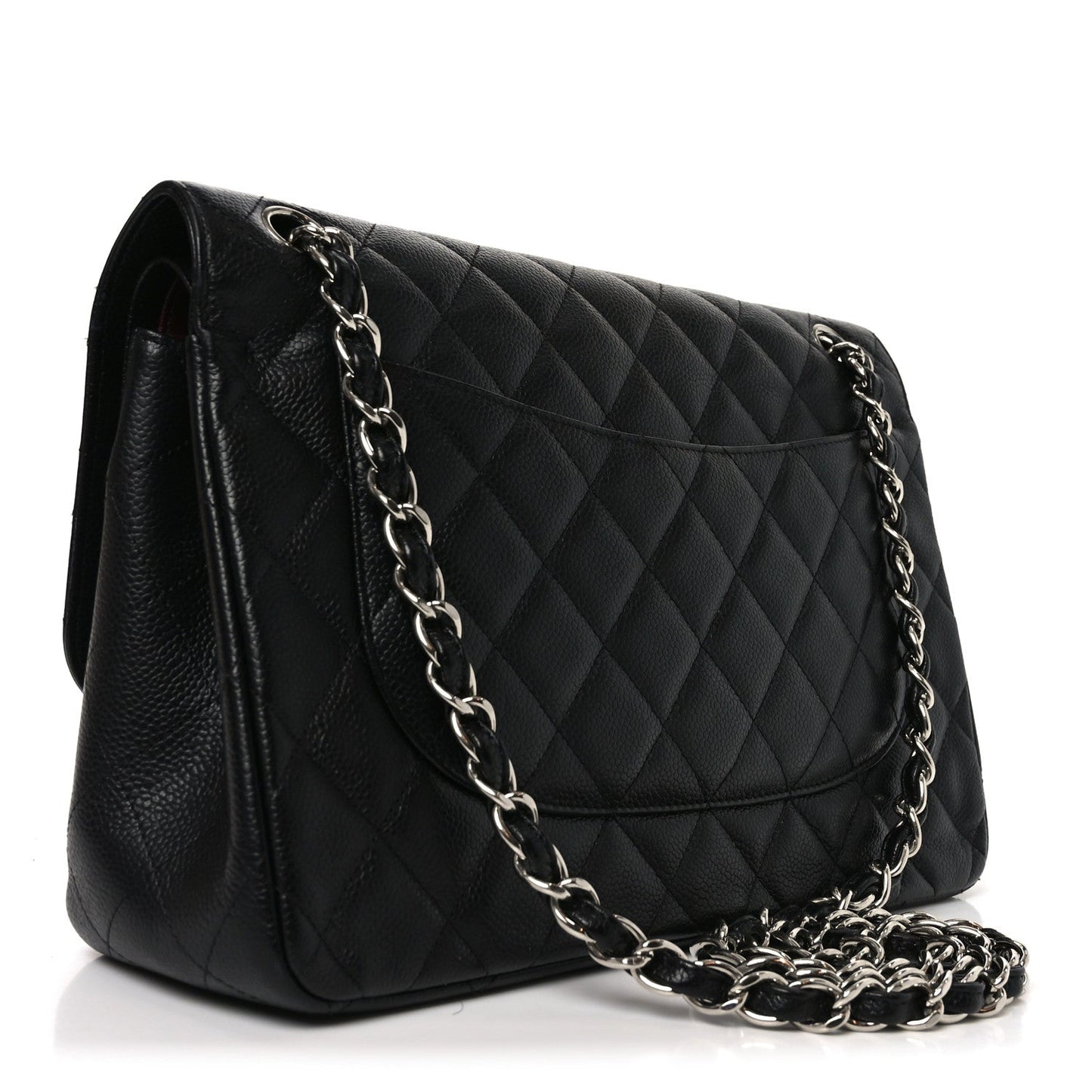 Chanel Caviar Quilted Jumbo Double Flap Black
