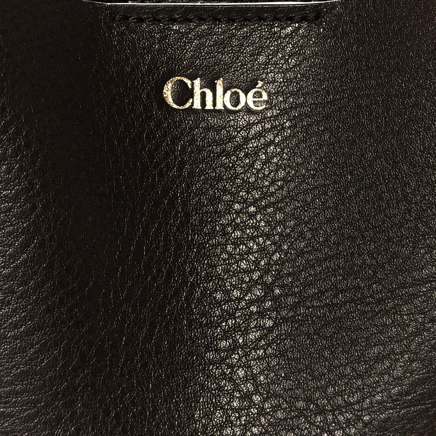 Chloe Grained Calfskin Small Spin Tote Kohl Brown