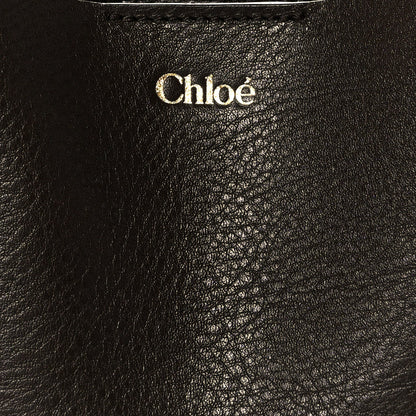Chloe Grained Calfskin Small Spin Tote Kohl Brown
