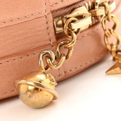 Chanel Glazed Calfskin Round As Earth Evening Bag Beige