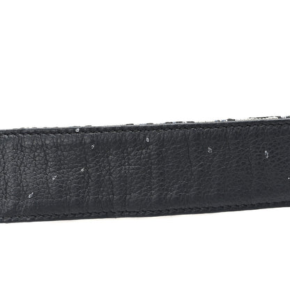Christian Dior Oblique 35mm Belt 90 36 Blue Multi