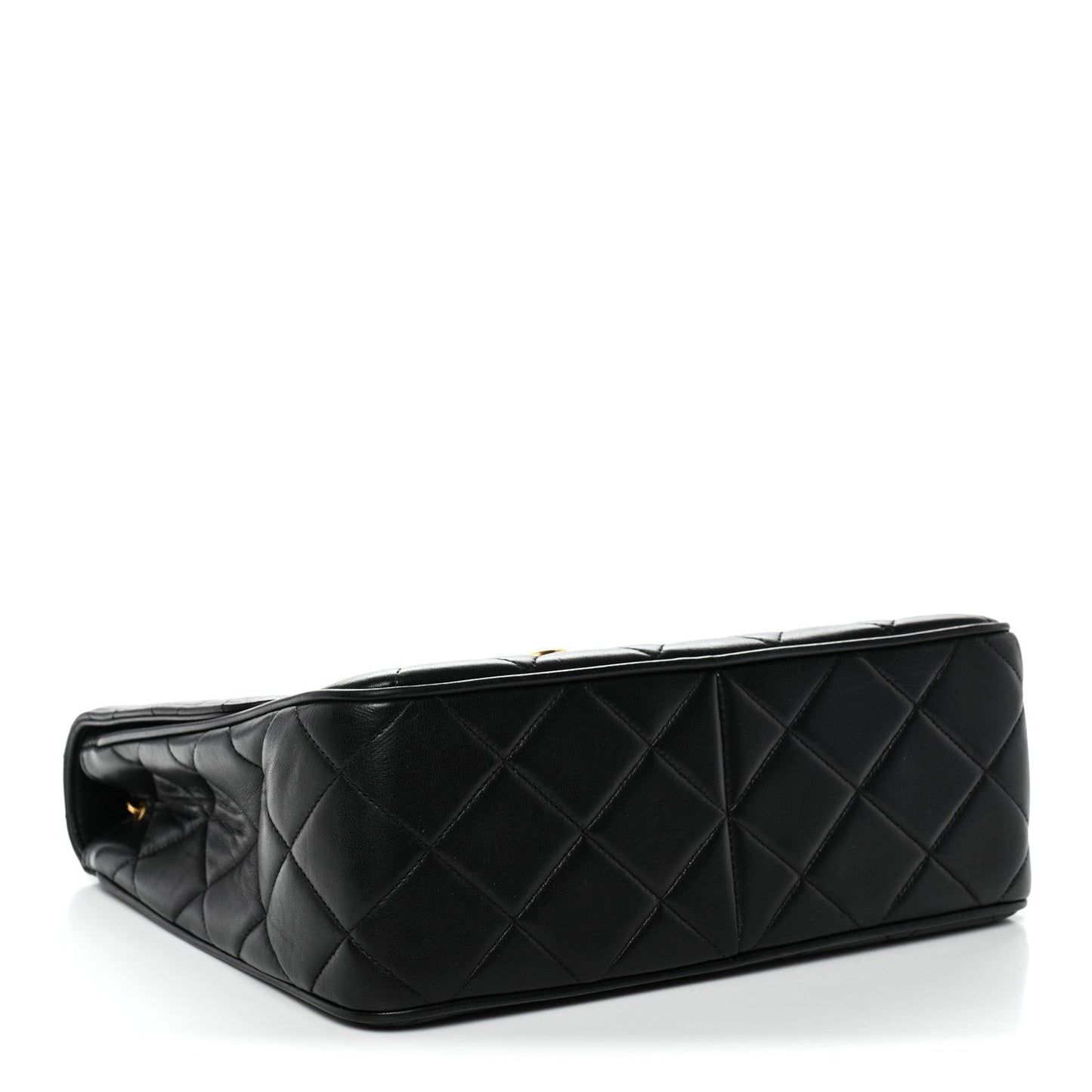 Chanel Lambskin Quilted Medium Single Flap Black