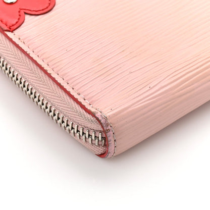Louis Vuitton Epi Blooming Corners Clemence Wallet Rose Ballerine Coquelicot